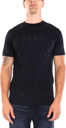 Karl Lagerfeld Tops > T-Shirts - Heren - T-shirts - Blauw - XL - Tops