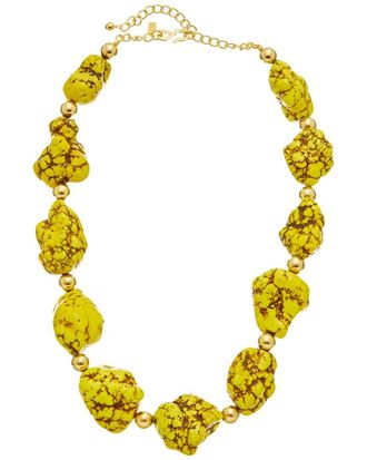 Kenneth Jay Lane Plated Beaded Necklace