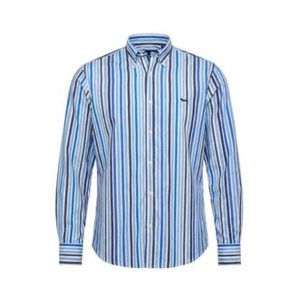 Harmont & Blaine Casual Shirts - Heren - Casual Overhemden - Blauw - XL - Katoen - Overhemden
