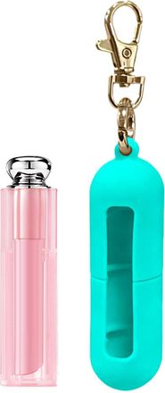 Generic Lip Gloss Holder Keychain | Travel Silicone Sleeve | Lip Gloss Keychain,for Wallet Gym Workplace Outdoor Activities Daily Commute Travel Purse