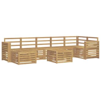 vidaXL Conjunto De Sof&aacute;s De Exterior 8 Pcs Blanco 59 X 59 X 37 Cm Vidaxl