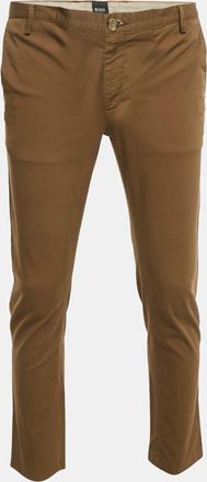 HUGO BOSS Boss By Hugo Boss Khaki Brown Cotton Stretch Fit Chinos