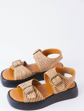 Free People Womens Mandi Weave Sandal In Natural