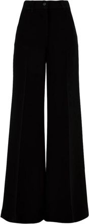 Aspesi Wijde broek - Dames - Wijde Broeken - Zwart - M - Broeken