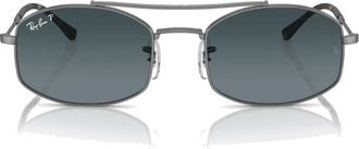 Ray-Ban Rb 3719 Zonnebril Vintage Stijl Unisex - unisex - Zonnebrillen - Grijs - 51 MM - Accessoires