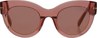 Tom Ford Lucilla Violet Cat Eye Ladies Sunglasses FT1063 72Z 51