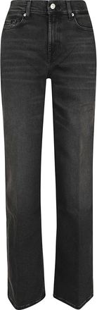 7 For All Mankind Lotta Bottomline - Dames - Regular Fit Jeans - Zwart - W30 - Jeans