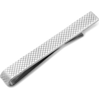 Cufflinks Inc. Etched Grid Tie Bar in Silver at Nordstrom