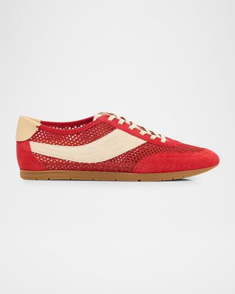 Vince La Runner Suede Netting Sneakers