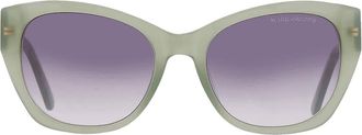 Marc Jacobs Gradient Grey Azure Blue Cat Eye Ladies Sunglasses MARC 732/S 01ED/GB 55