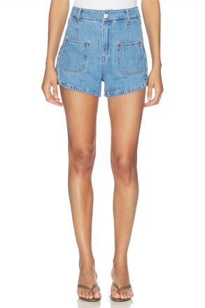 Blank NYC Finish Line Shorts In Blue