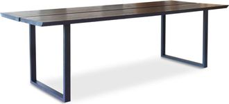 PIB Mesa de comedor de madera de fresno negro