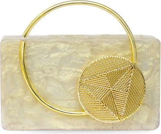 Tiramisu Circular Abstract Minaudiere Box Clutch