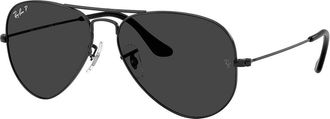 Ray-Ban RB3025 Aviator Large Metal Polarized 928648 Mens Sunglasses Black Size 55