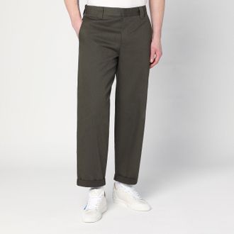 Golden Goose Dark Green Cotton Blend Trousers