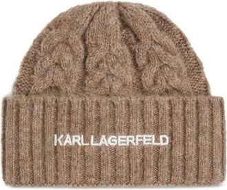 Karl Lagerfeld Berretto K/Essential in maglia - Marrone