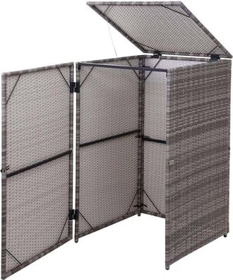 Hhg [nunca Usado] Cubo De Basura Hhg-254, Cubo De Basura Cubo De Basura, Polirrat&aacute;n 120l, Gris