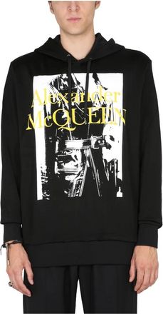 Alexander McQueen Hoodie - Heren - Hoodies - Zwart - M - Hoodies & sweatvesten