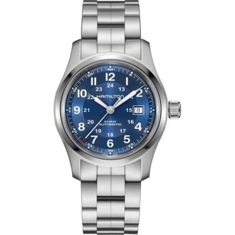 Hamilton Khaki Field Auto 42MM Blue Dial Stainless Steel Mens Watch H70605140