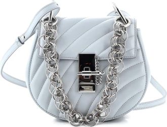 Chlo&eacute; Drew Bijou Quilted Leather Small crossbody bag - Blauw