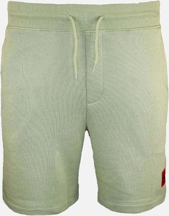 HUGO BOSS Mens HUGO Diz222 Cotton Shorts, Open Green - Size: 37/36/32