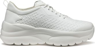 Geox Xtors White Chunky Sole Leather Sneakers