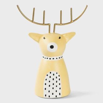 Mela Artisans Golden Antler Reindeer Figurine in Metallic Gold at Nordstrom