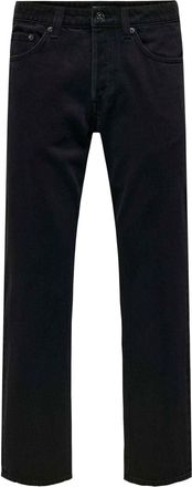 Only & Sons Only and Sons Denim Rechte Jeans Heren (Zwart)