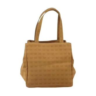 Bottega Veneta Pre-owned Tote Bags, female, Brown, Size: ONE SIZE Pre-owned Vintage Butterfly Jacquard Tote Bag