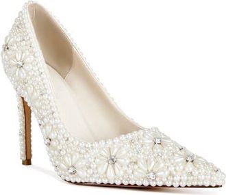 Azalea Wang Adria Pump in Ivory at Nordstrom, Size 8.5