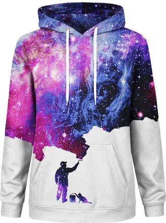 Mr. Gugu & Miss Go Galaxy Picture Hoodie