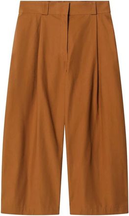 Balenciaga Lange Bermuda - Dames - Korte Broeken - Bruin - S - Katoen - Korte Broeken