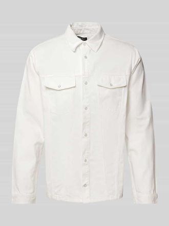 Antony Morato Hemdjacke mit Druckknopfleiste in Offwhite, Größe 50