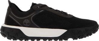 Timberland Heren Motion 6 Leren GreenStride Trainers (Zwart, Wit)