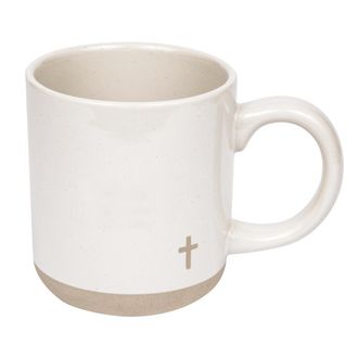 Sweet Water Decor Stoneware Quote Coffee Mug in Cross Icon at Nordstrom