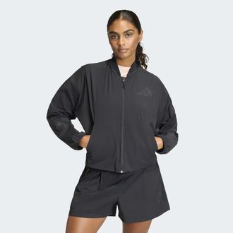 adidas Outdoorjacke ADIDAS SPORTSWEAR W Z.N.E. WV BOM, Damen, Gr. XXL, schwarz, Obermaterial: 85% Polyamid, 15% Elasthan, Jacken Outdoorjacke