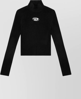 Diesel ribbed slim-fit high-neck knitted top