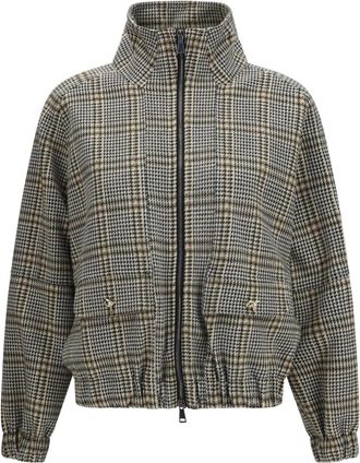 Fabiana Filippi Chaqueta Bomber de Jersey a Cuadros - Jackets - Mujer - Multicolor - M