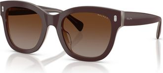 Ralph Lauren RA5301U 52mm Polarized Oval Sunglasses in Milky Brown/light Brown at Nordstrom