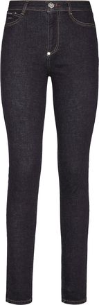 Philipp Plein Denim High Waist Jegging Chains