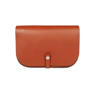 IL BISONTE Tassen, Dames, Bruin, ONE Size, Crossbody Leren Tas Klep Sluiting