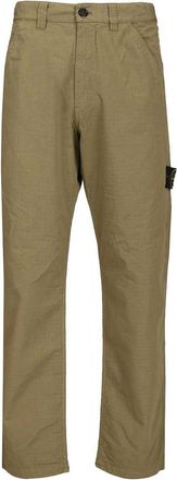 Stone Island Organic Cotton Ripstop Chino Trousers