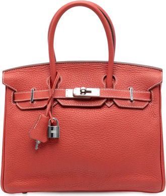 Herm&egrave;s Borsa a mano Birkin Retourne 30 Eclat Limited Edition in pelle Togo 2011 - Rosso
