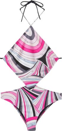 Pucci Costume intero con stampa Iride - Rosa