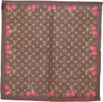 Louis Vuitton Pre-owned Vintage Canvas Sjaal - Dames - Vintage Accessoires - Bruin - ONE Size - Vintage