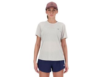 New Balance Womens Athletics T-Shirt Heather Womens Clothing Ash Heather : 2XL, Polyester