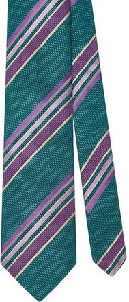 Robert Talbott Robert Multi Stripe Basket Weave Best of Class Necktie in Green at Nordstrom
