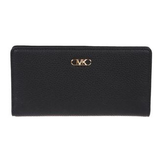 Michael Kors Wallets & Cardholders, female, Black, ONE SIZE, Leather Wallet with Snap Button Closure