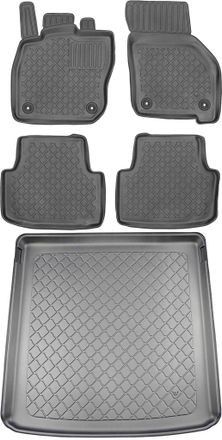 OEM Volkswagen Golf Viii Kombi A Partir De Noviembre De 2020 Set - Alfombrillas Para Coche + Alfombrilla Para Maletero