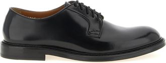 Doucal's Black Solid Lace Up Shoes